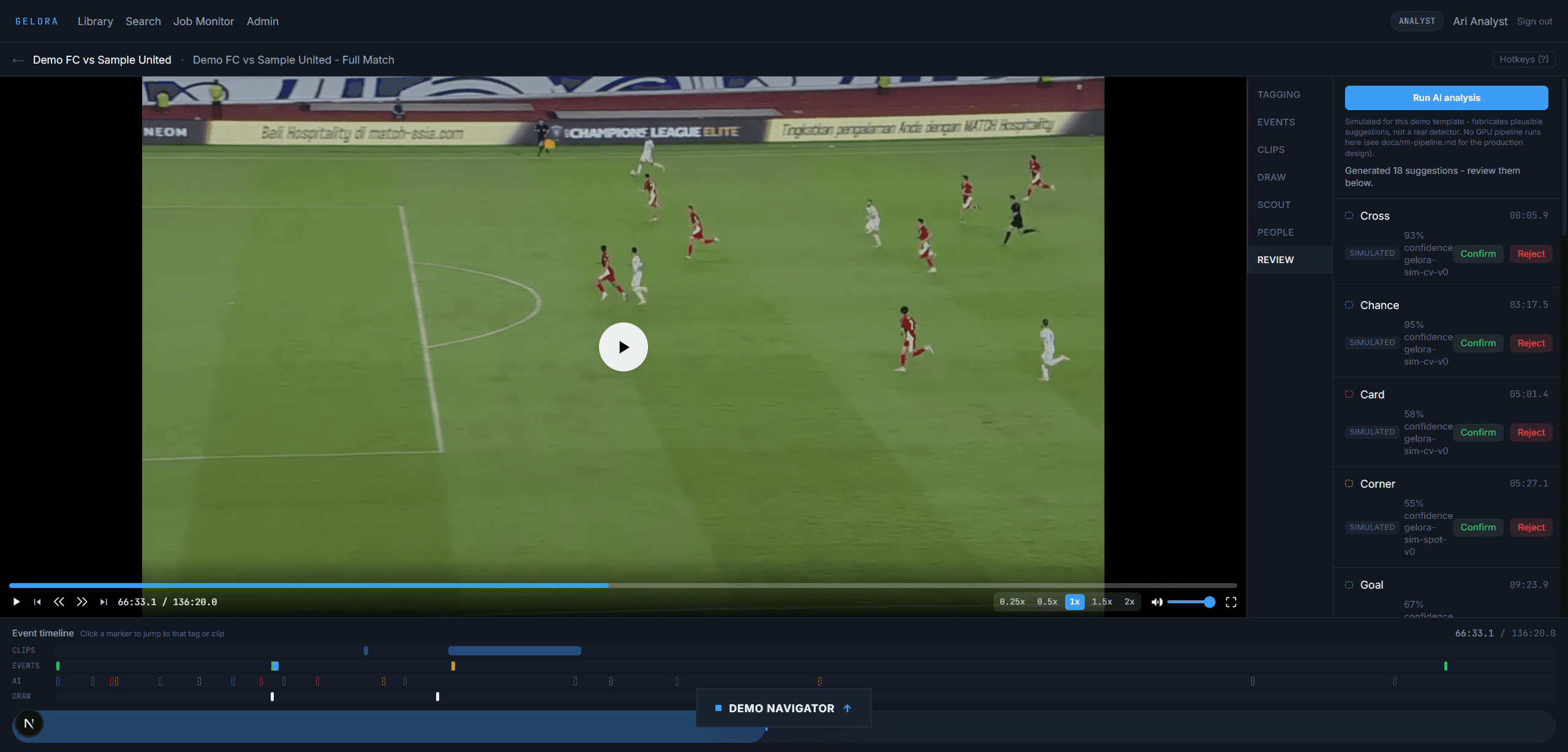Gelora Football Video Analysis