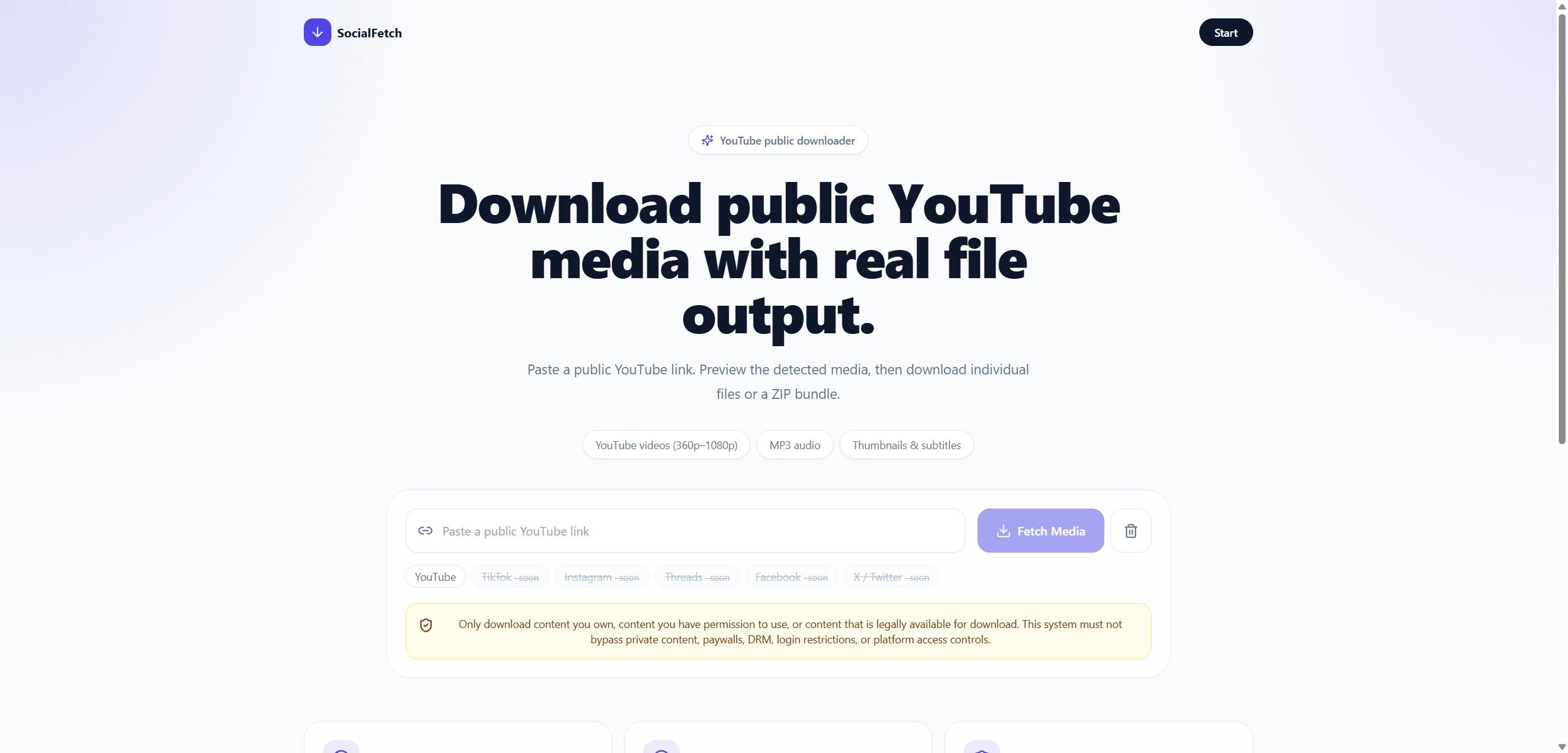 Preview of Social Media Downloader